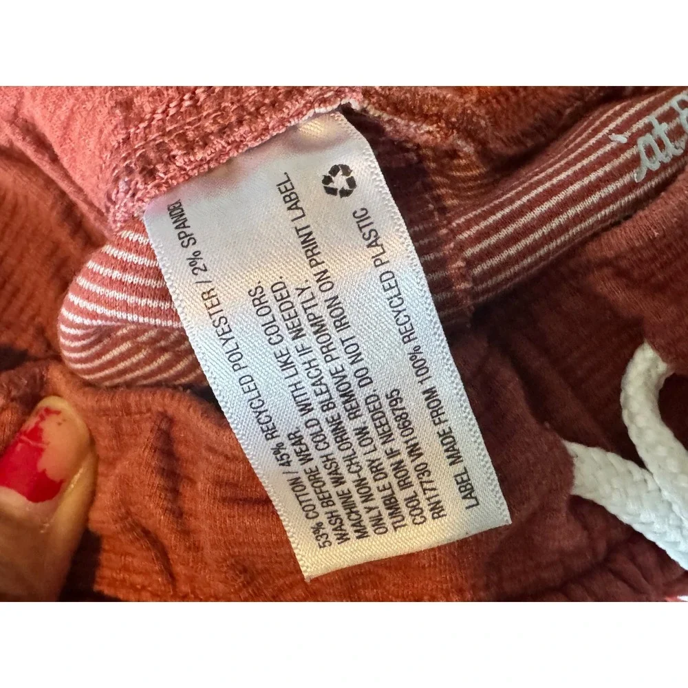 Cat & Jack Toddler Boys Girls Rust Ribbed Knit Jogger Pants Size 4T Terracotta
